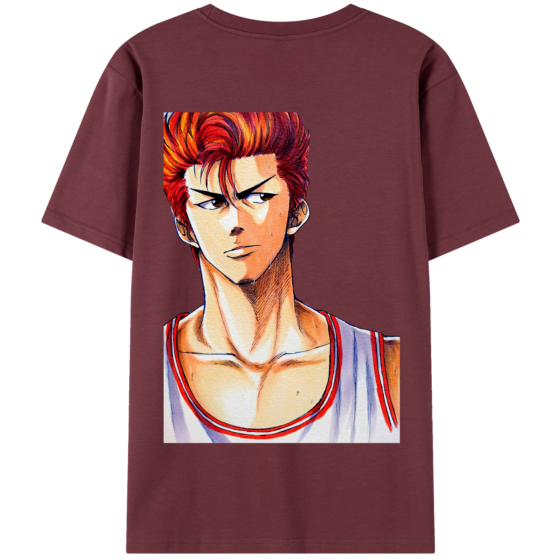 SLAM DUNK／スラムダンク 綿100％半袖Tシャツ（背面プリント）